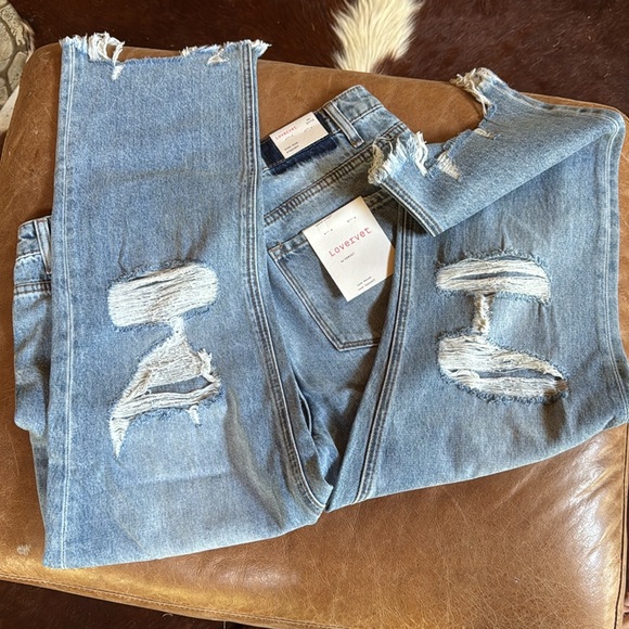 Lovervet High Rise Straight jeans, NWT- no stretch - Picture 4 of 5